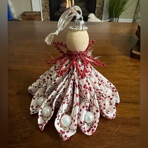 🎅🏻🧑‍🎄 Angel Ornament Handcrafted. VINTAGE